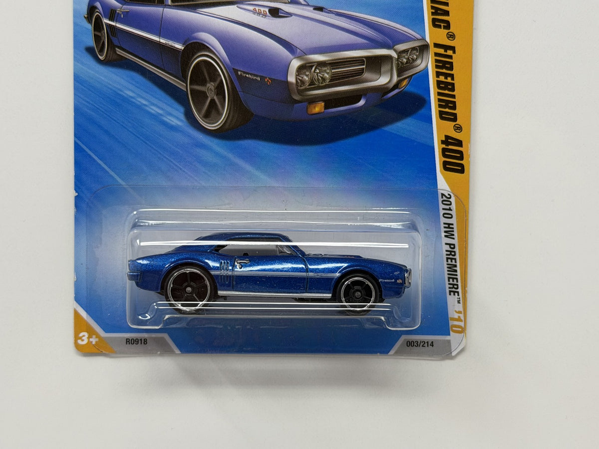 Hot Wheels 2010 HW Premiere 1967 Pontiac Firebird 400 1:64 Diecast Blue