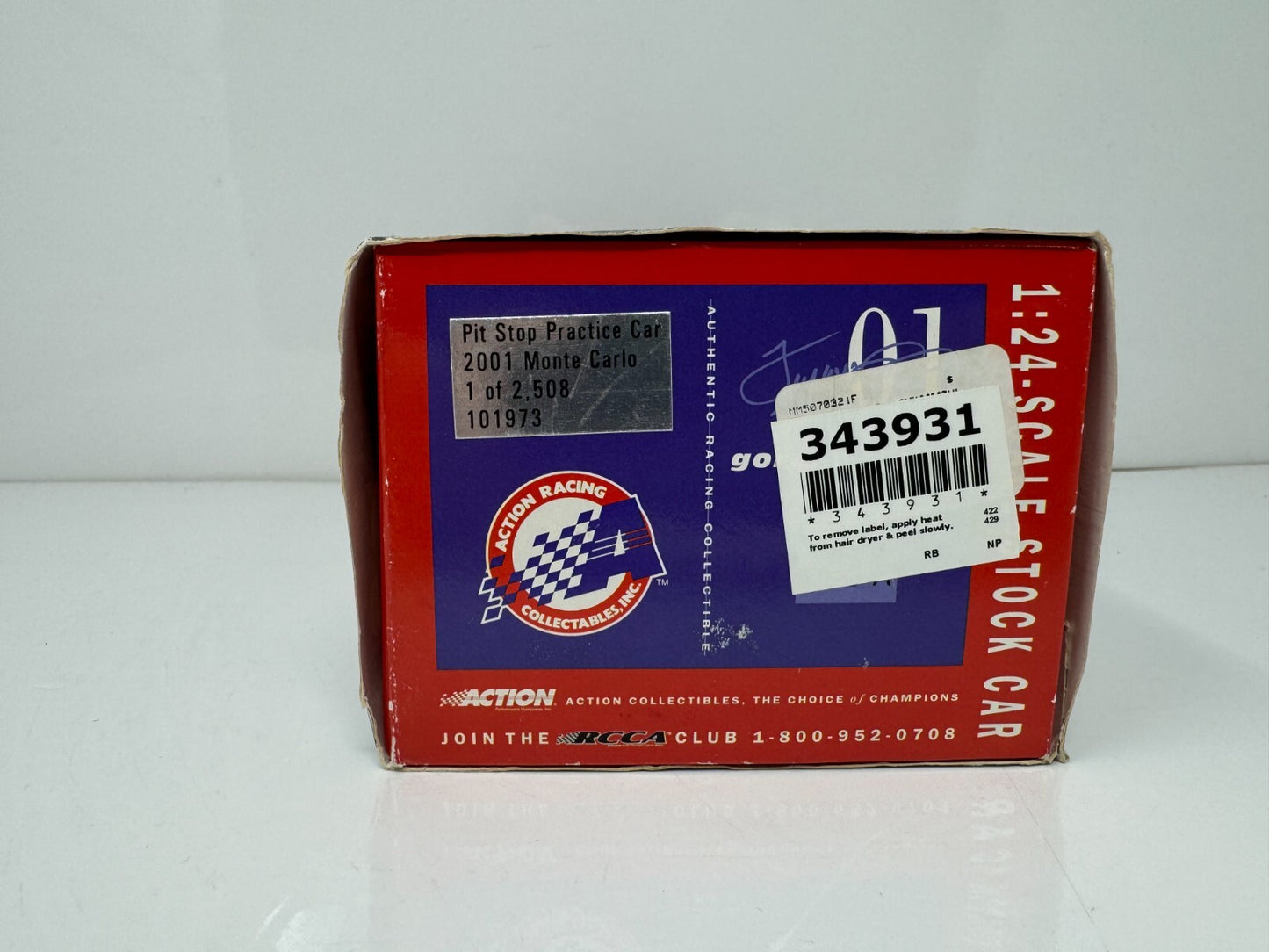 Action Nascar Dale Earnhardt Sr Pit Stop Practice Car Monte Carlo 1:24 Diecast