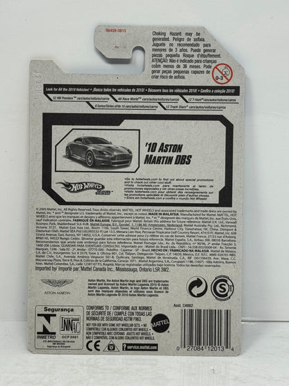 Hot Wheels Premiere 2010 Aston Martin DBS 1:64 Diecast Silver
