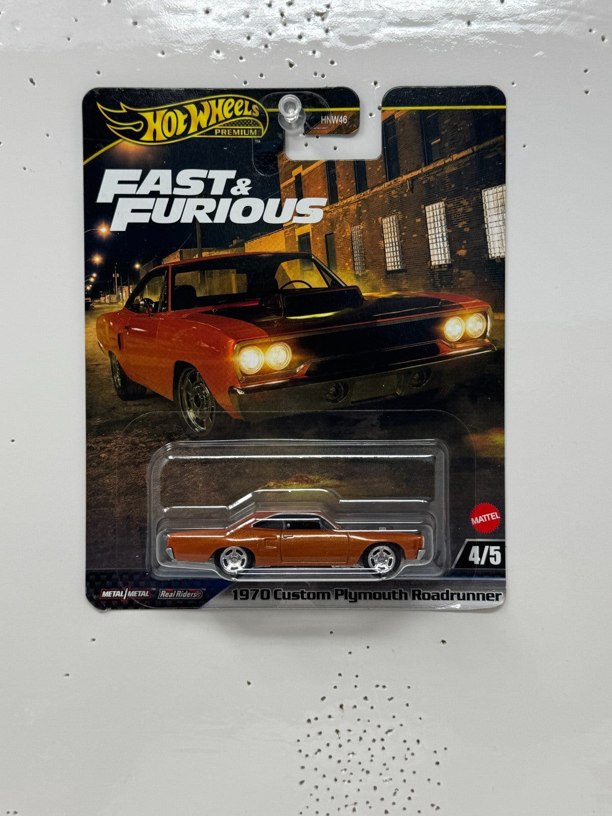 Hot Wheels Premium Fast & Furious 1970 Custom Plymouth Roadrunner 1:64 Diecast