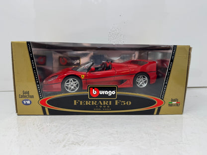 Bburago 1995 Ferrari F50 1:18 Diecast Gold Collection