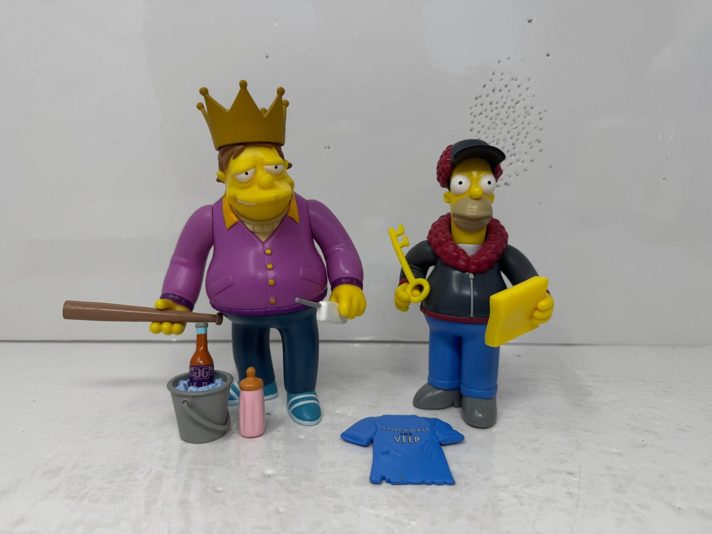 Simpsons World of Springfield Mr. Plow & Plow King Playmates Figures
