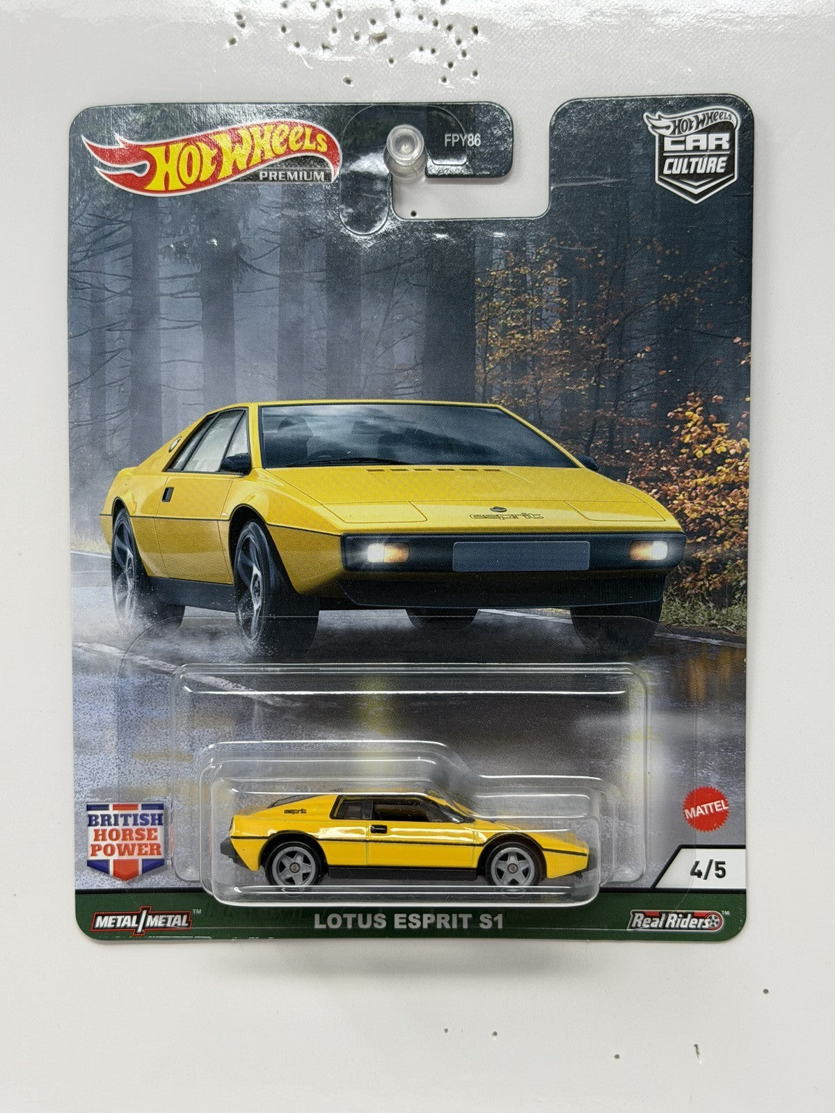 Hot Wheels Premium British Horse Power Lotus Esprit S1 1:64 Diecast