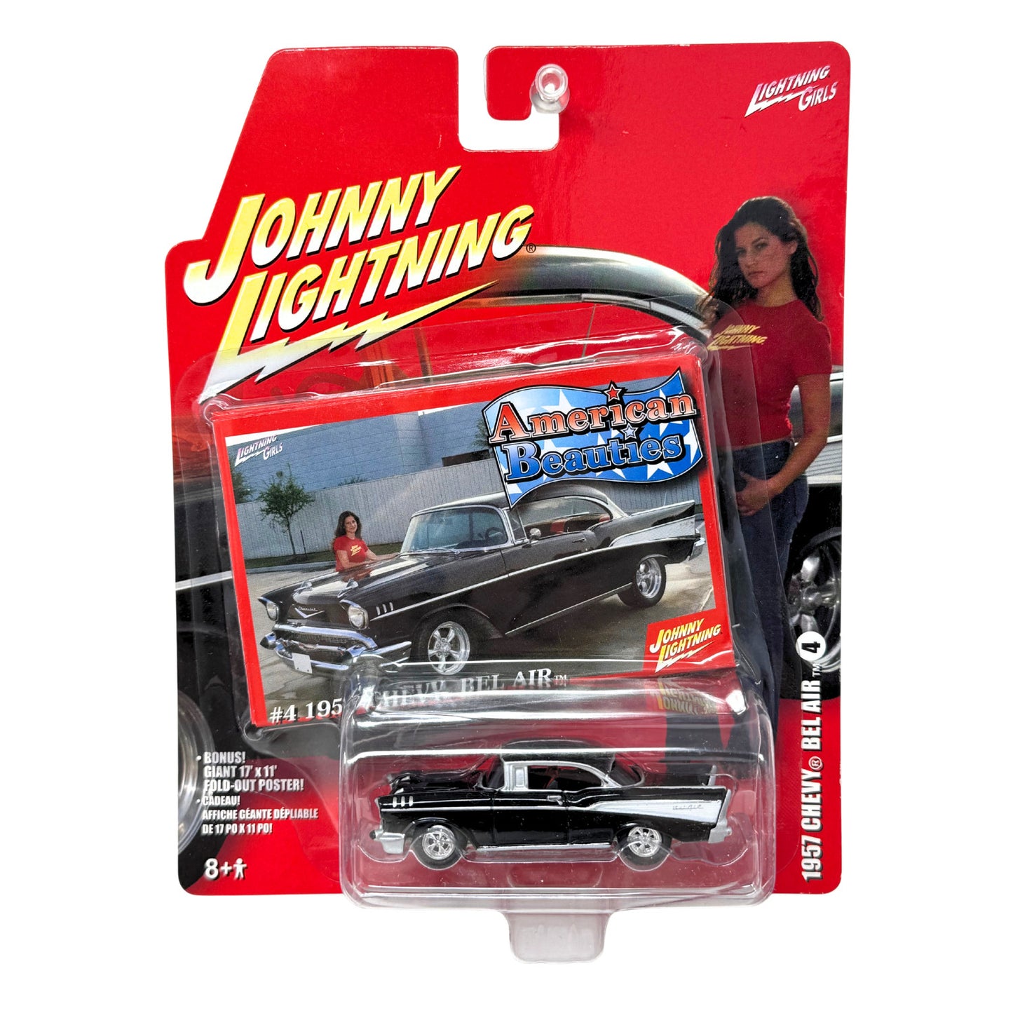 Johnny Lightning American Beauties 1957 Chevy Bel Air 1:64 Diecast