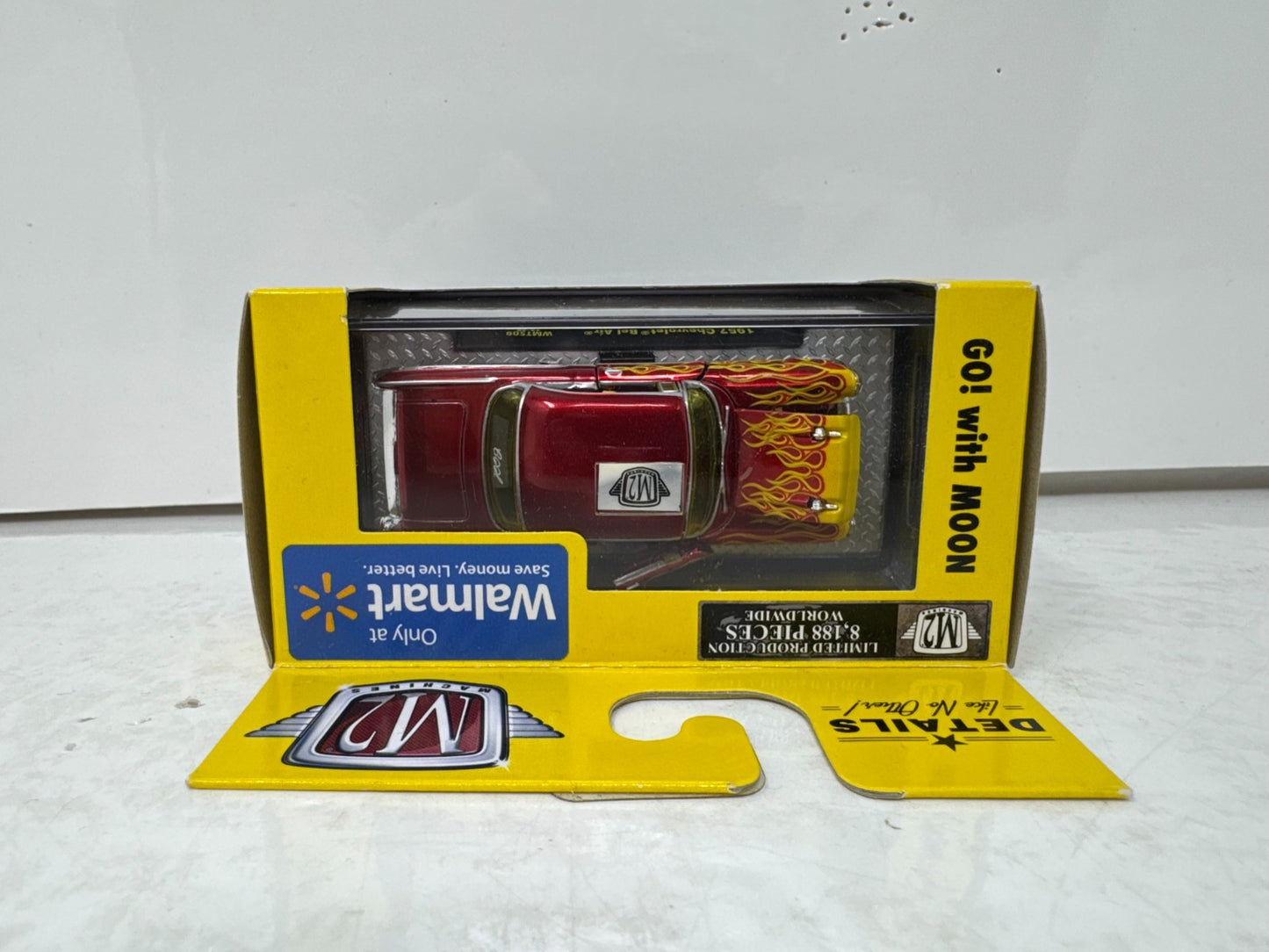 M2 Machines 1957 Chevrolet Bel Air Moon Eyes Flames 1:64 Diecast
