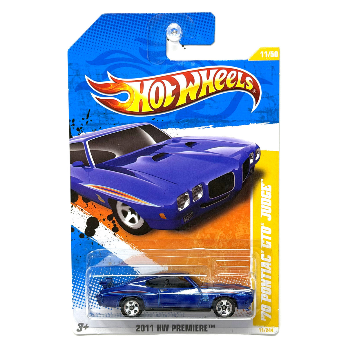 Hot Wheels 2011 HW Premiere 1970 Pontiac GTO Judge 1:64 Diecast Blue