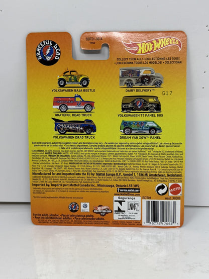 Hot Wheels Grateful Dead Volkswagen T1 Panel Bus 1:64 Diecast Real Riders