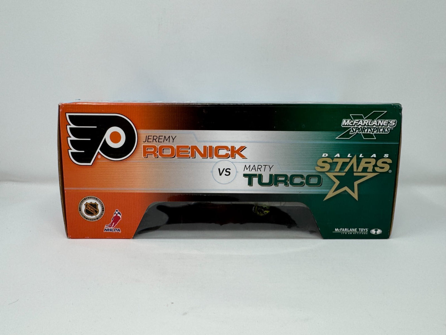 McFarlane NHL Jeremey Roenick Flyers vs. Marty Turco Stars 2-Pack Figure Set