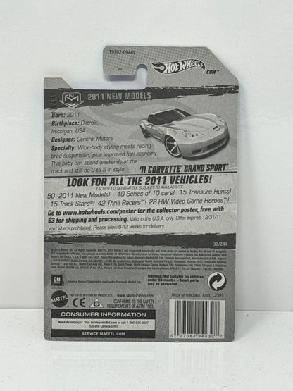 Hot Wheels New Models 2011 Chevy Corvette Grand Sport 1:64 Diecast Factory Sealed