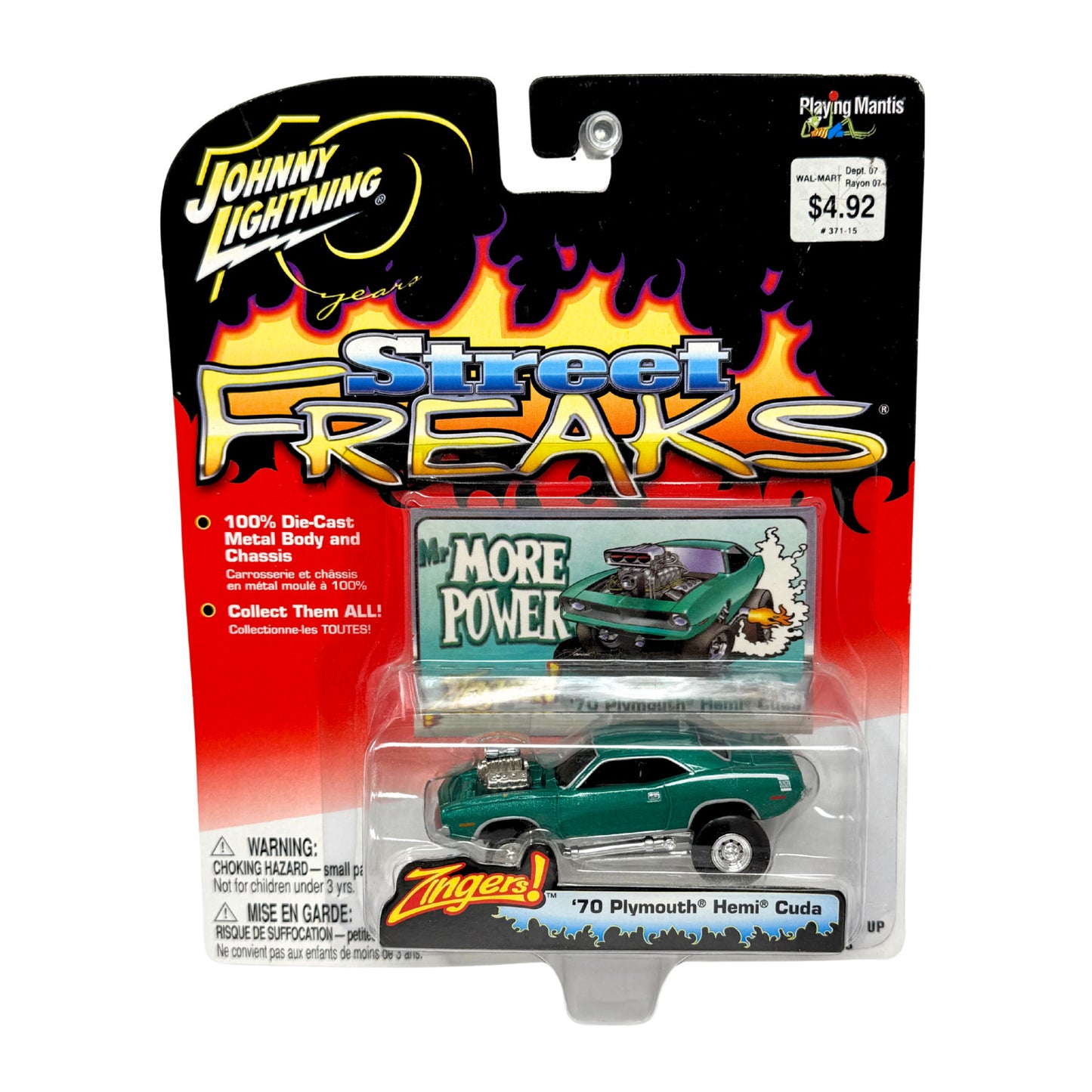 Johnny Lightning Street Freaks 1970 Plymouth Hemi Cuda Zingers! 1:64 Diecast