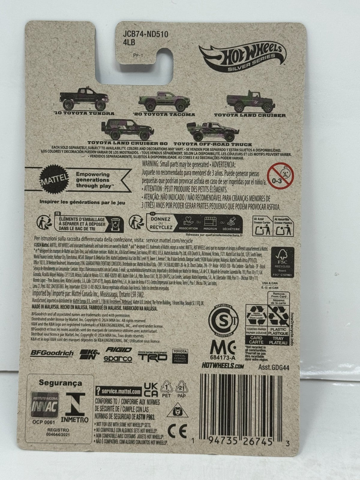 Hot Wheels Silver Series Toyota Land Cruiser 80 1:64 Diecast