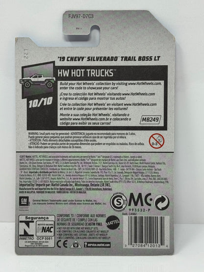 Hot Wheels HW Hot Trucks 2019 Chevy Silverado Trail Boss LT 1:64 Diecast