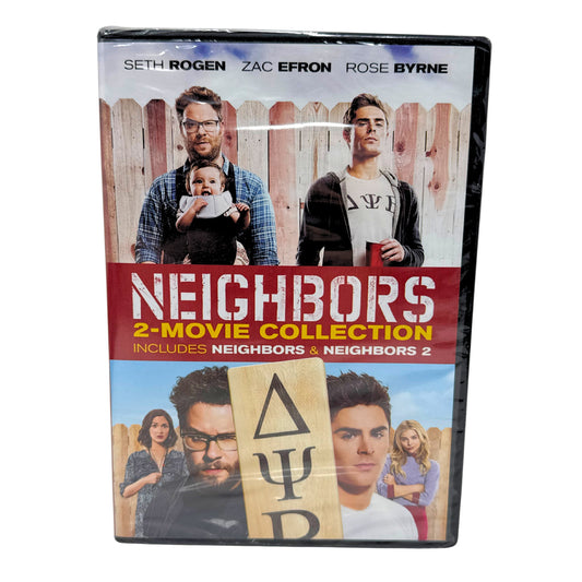 Neighbors / Neighbors 2 DVD Seth Rogen Zac Efron Comedy 2-Movie Set New & Sealed