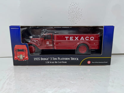Ertl Texaco 1935 Dodge 3 Ton Platform Truck 1:38 Scale Diecast Bank