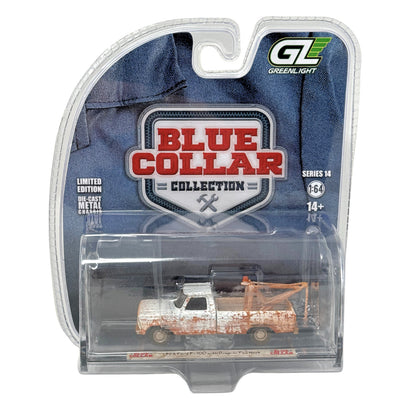 Greenlight Blue Collar Collection 1973 Ford F-100 Tow Truck 1:64 Diecast