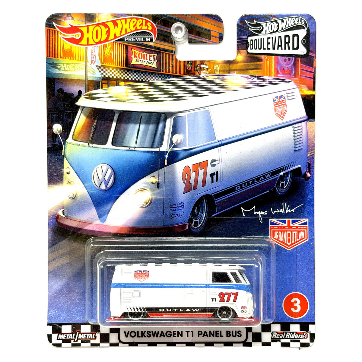 Hot Wheels Premium Boulevard #3 Volkswagen T1 Panel Bus 1:64 Diecast
