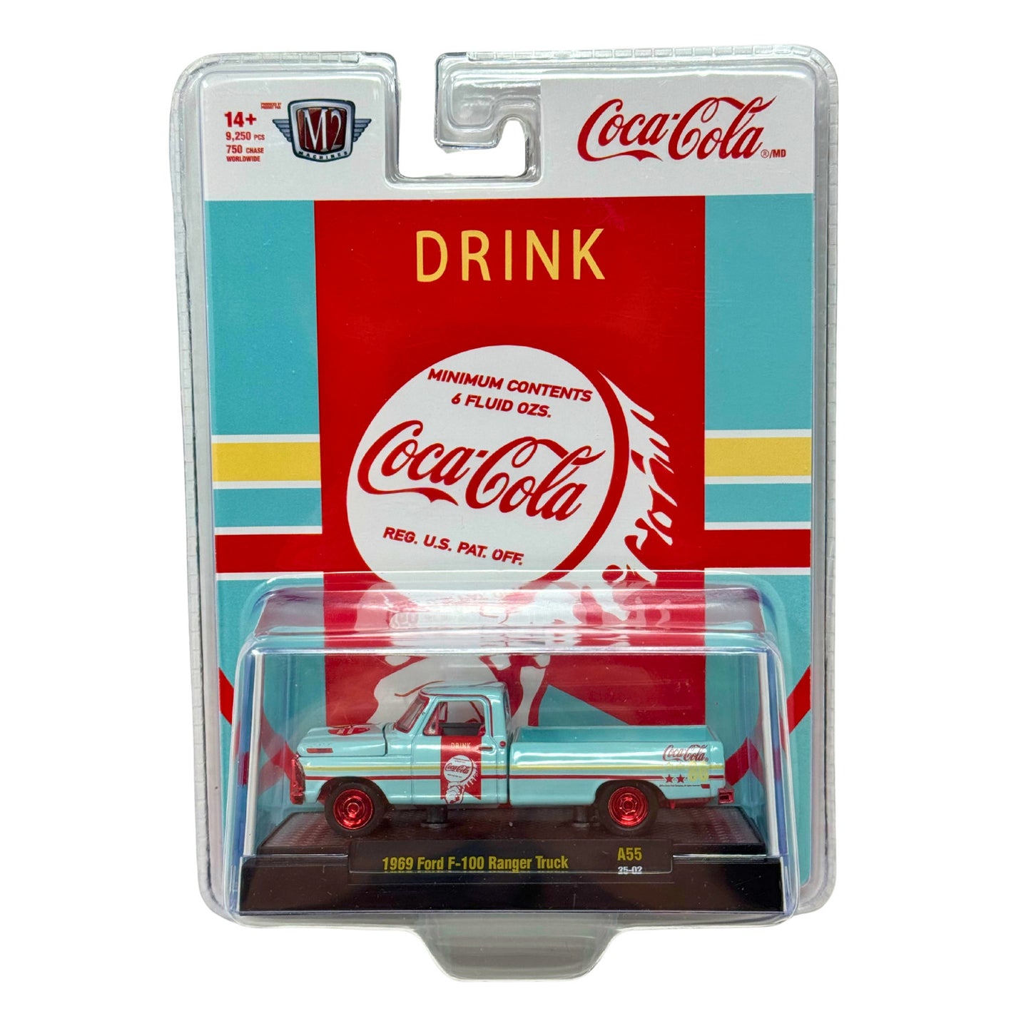 M2 Machines Coca-Cola 1969 Ford F-100 Ranger Truck CHASE 1:64 Diecast