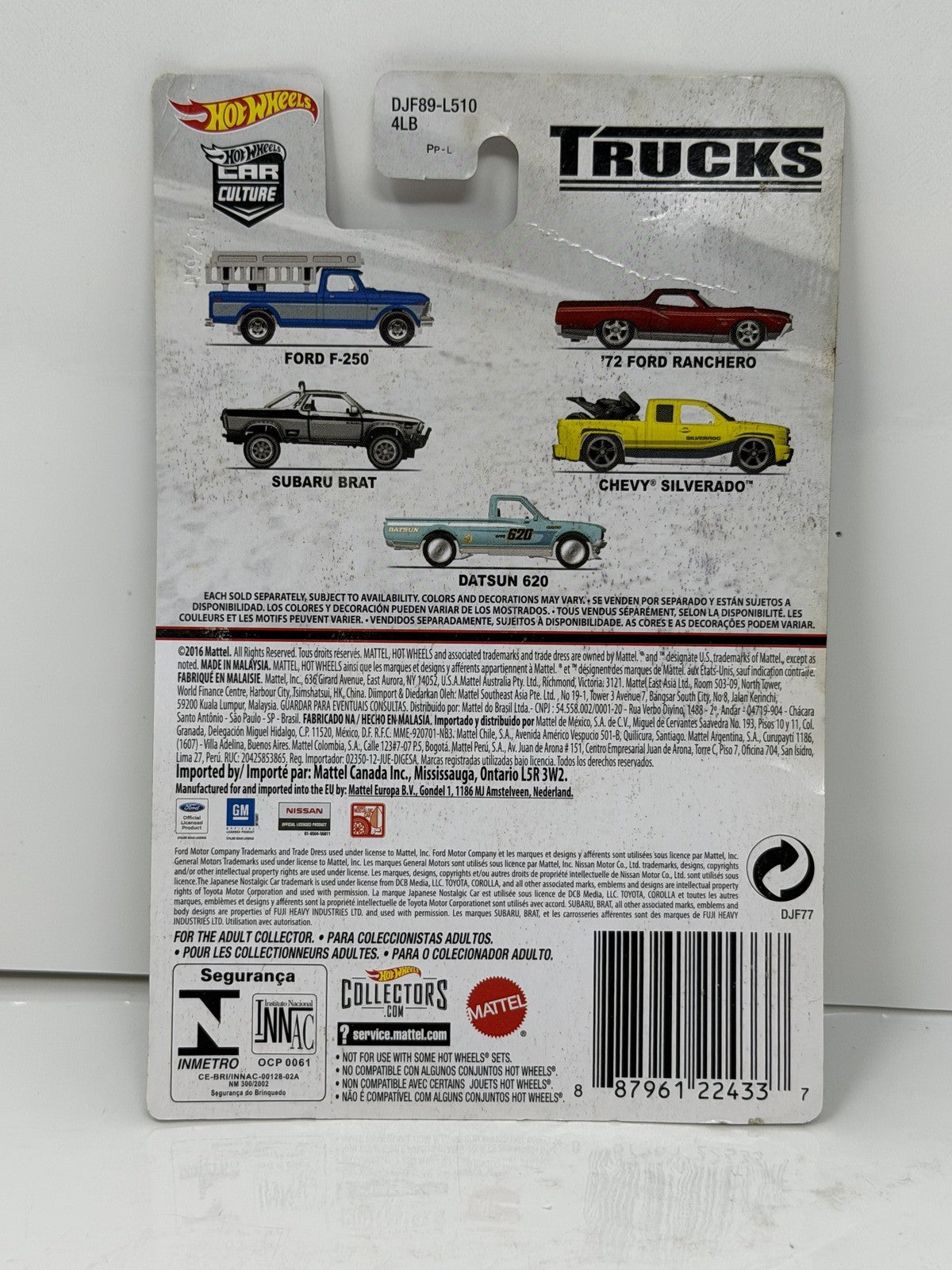 Hot Wheels Trucks Subaru BRAT 1:64 Diecast Real Riders