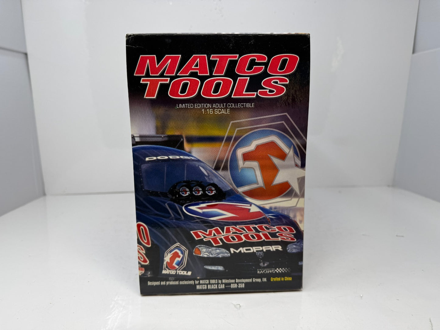 Milestone Whit Bazemore NHRA Matco Tools Iron Black Dodge Funny Car 1:16 Scale