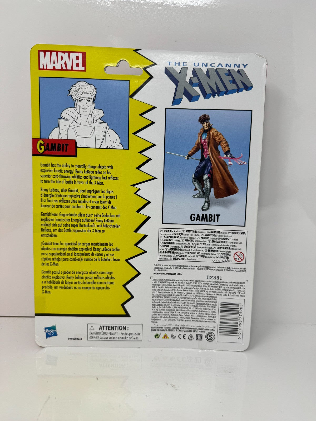 Marvel Comics The Uncanny X-Men Gambit Action Figure