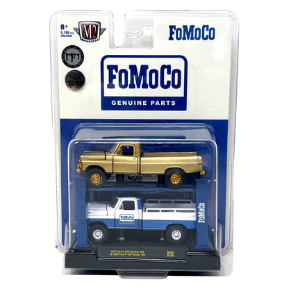M2 Machines FoMoCo 1972 Ford F-250 & 1969 Ford F-100 Ranger CHASE 1:64 Diecast