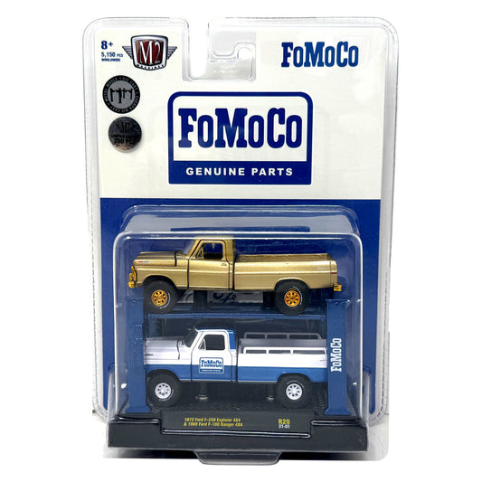 M2 Machines FoMoCo 1972 Ford F-250 & 1969 Ford F-100 Ranger CHASE 1:64 Diecast