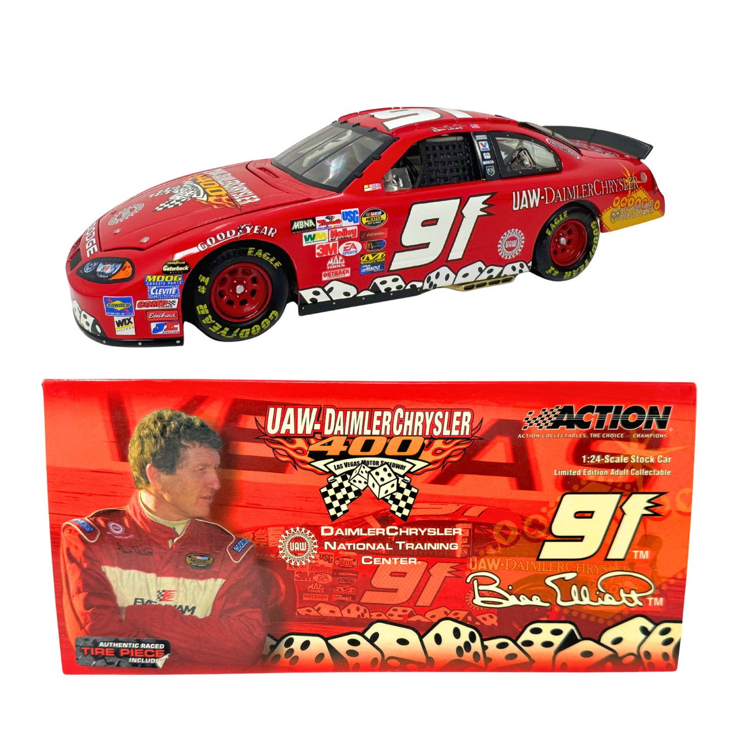Action NASCAR Bill Elliott #9 Daimler Chrysler 2004 Dodge Intrepid 1:24 Diecast