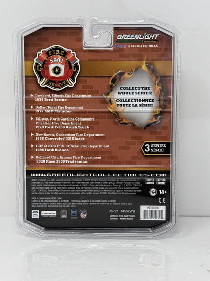 GreenLight Fire & Rescue Dallas Fire Dept 1977 AMC Matador 1:64 Diecast
