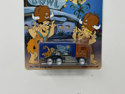 Hot Wheels The Flintstones Bedrock Bowl Hiway Hauler 1:64 Diecast Real Riders