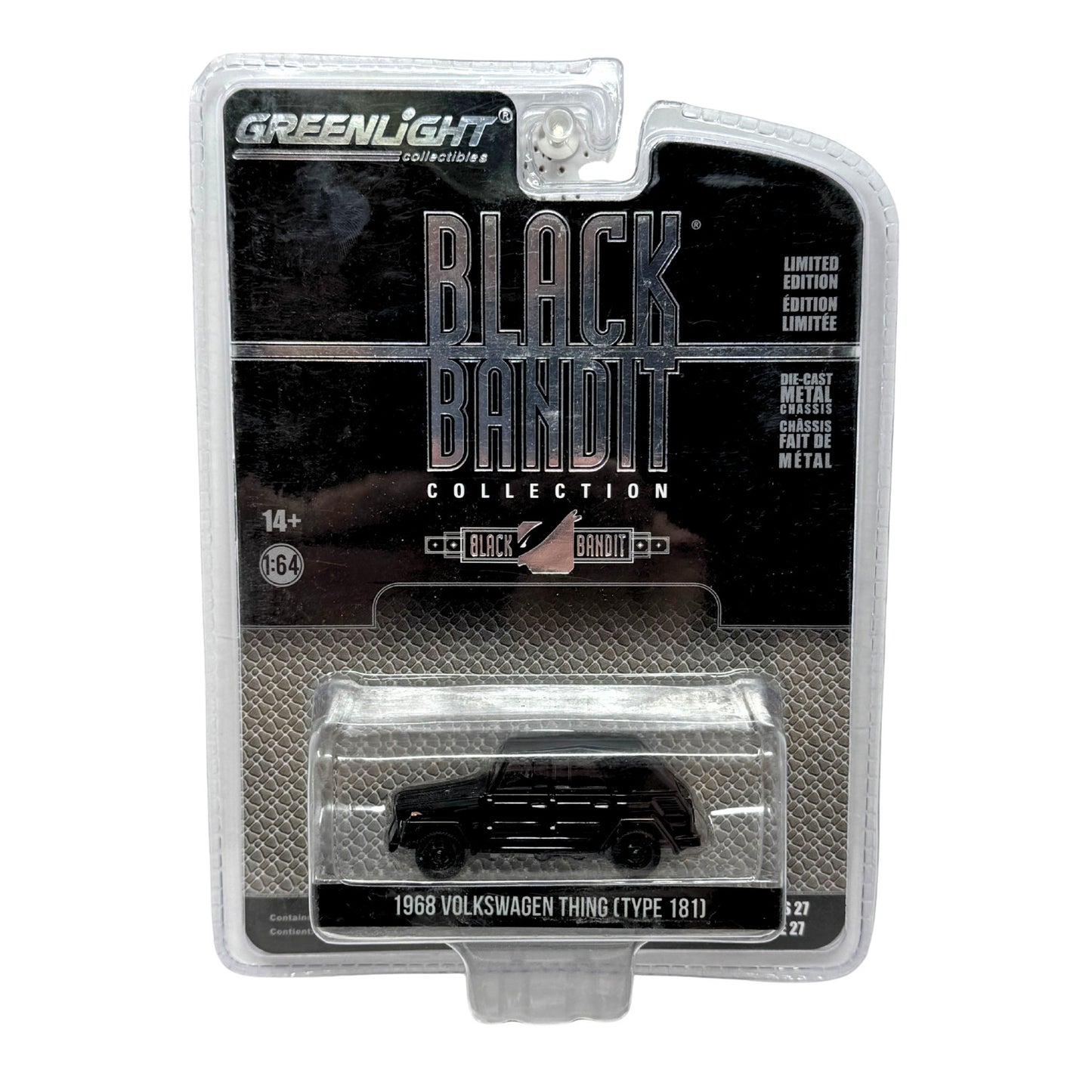 Greenlight Black Bandit Collection 1968 Volkswagen Thing Type 181 1:64 Diecast