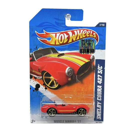 Hot Wheels Muscle Mania 2011 Shelby Cobra 427 SC 1:64 Diecast Factory Sealed