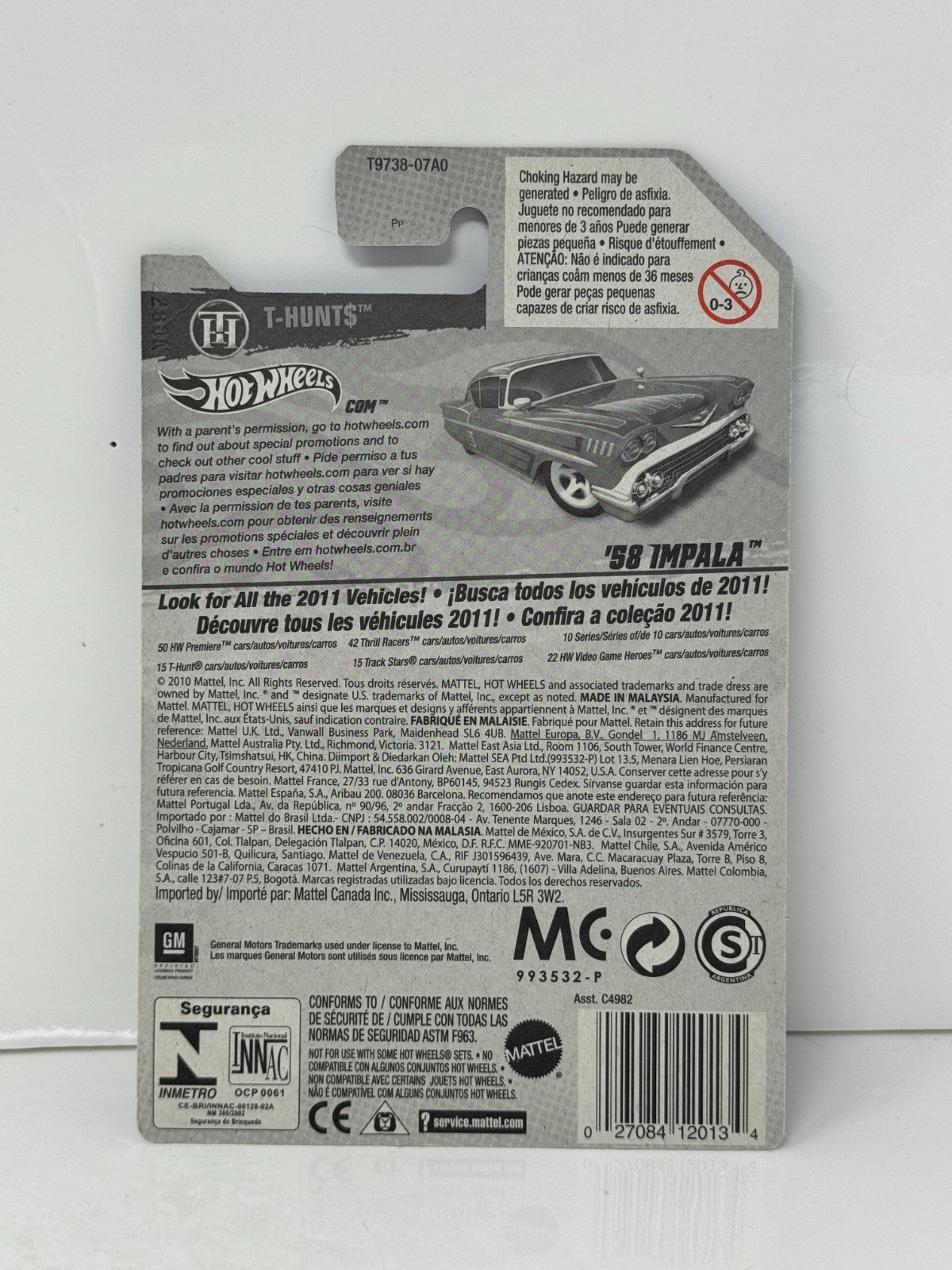 Hot Wheels Super Treasure Hunt 1958 Chevy Impala 1:64 Diecast