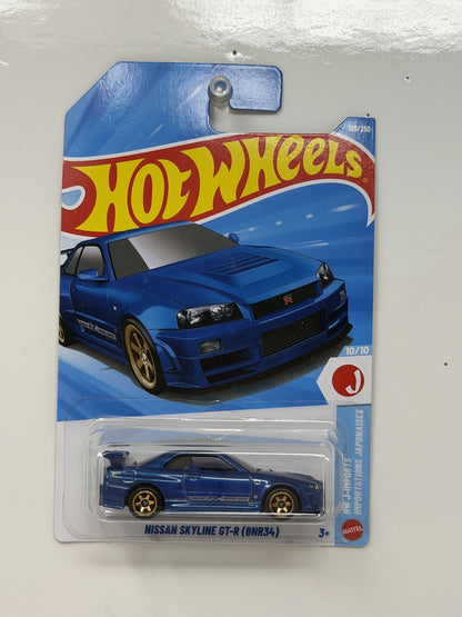 Hot Wheels J-Imports Nissan Skyline GT-R BNR34 1:64 Diecast JDM