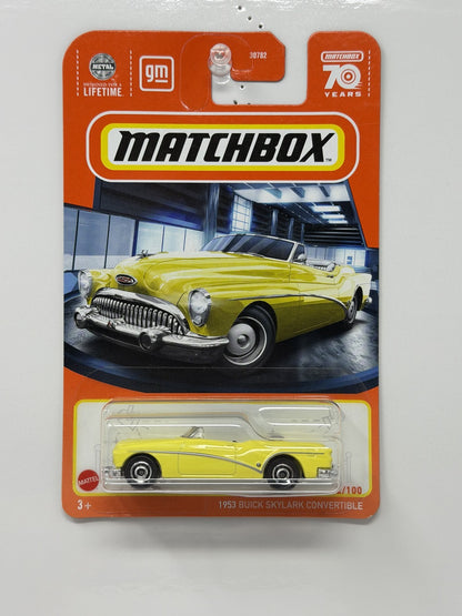 Matchbox 1953 Buick Skylark Convertible 1:64 Diecast Yellow