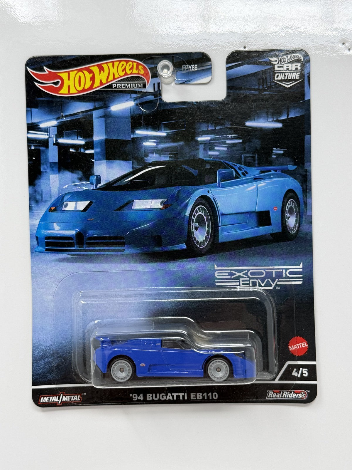 Hot Wheels Premium Exotic Envy 1994 Bugatti EB110 1:64 Diecast