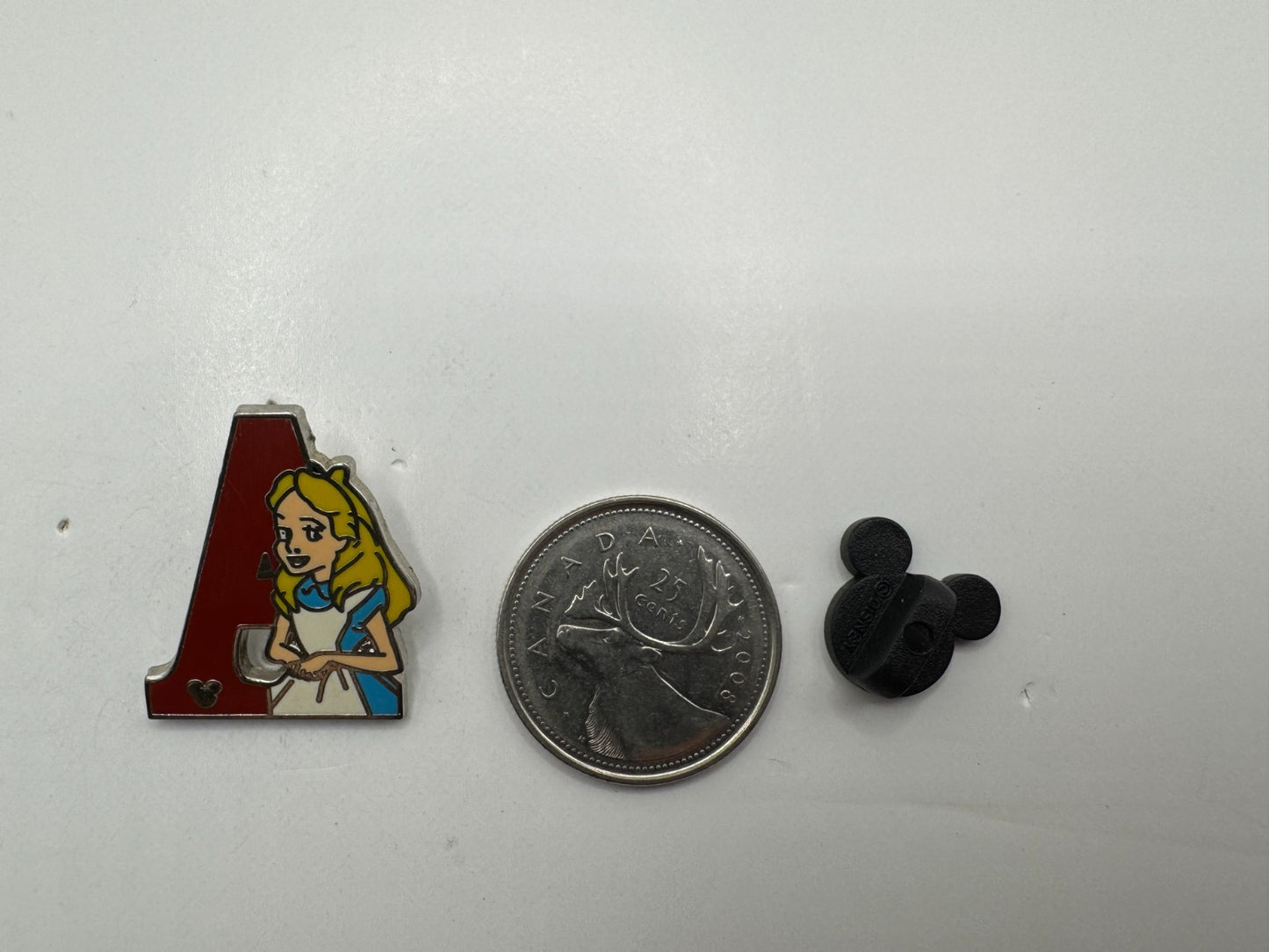 DLR Disney "A" for Alice Alphabet Hidden Mickey Trading Pin DC1S14