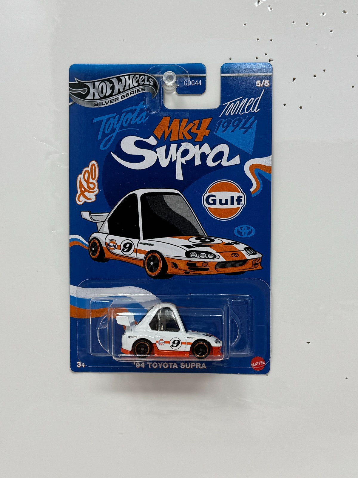 Hot Wheels Silver Series Tooned 1994 Toyota Supra Gulf 1:64 Diecast