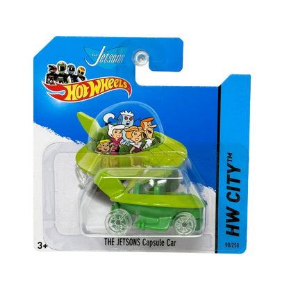 Hot Wheels City The Jetsons Capsule Car 1:64 Diecast Short Card