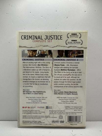 Criminal Justice (DVD) Ben Whishaw Crime