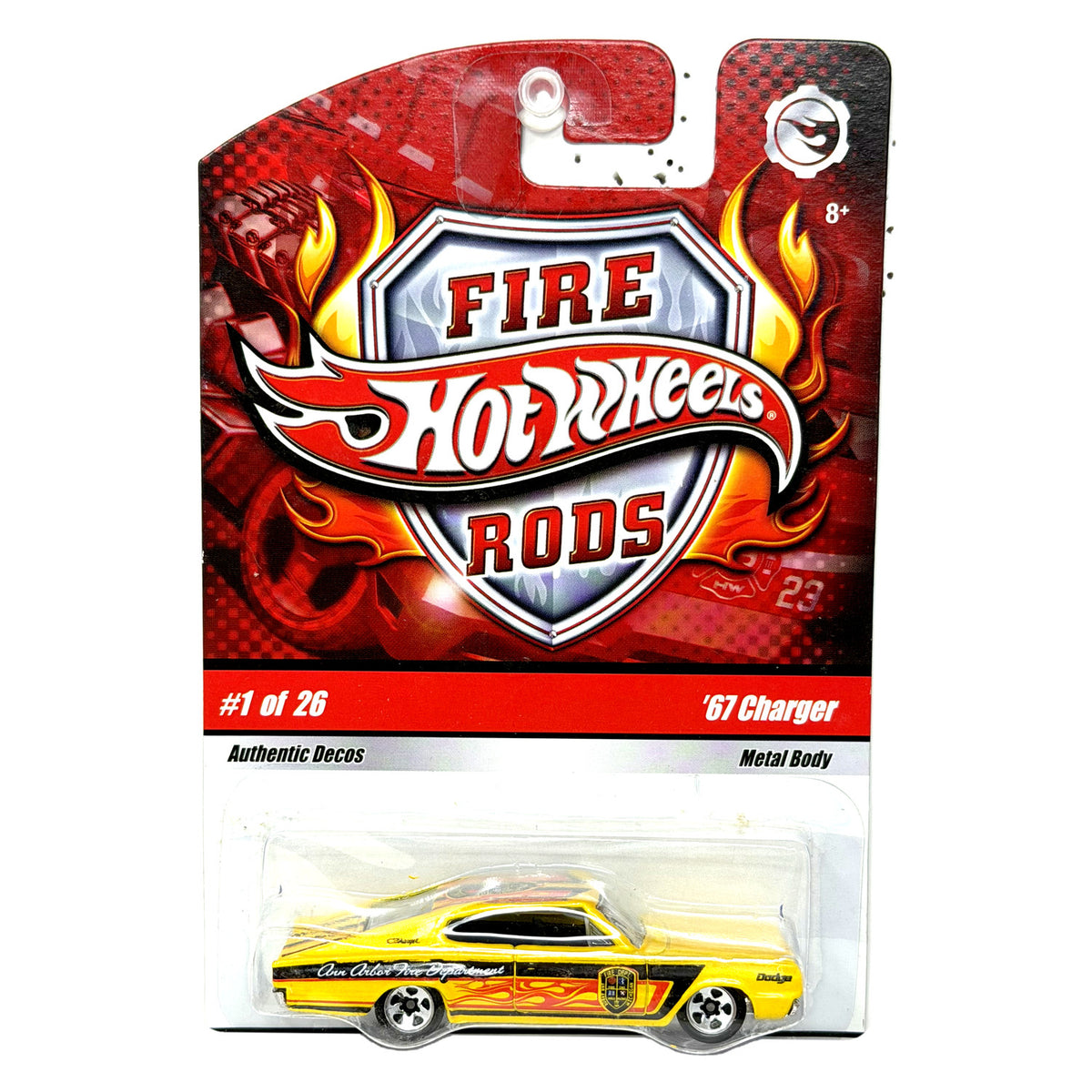 Hot Wheels Fire Rods 1967 Dodge Charger 1:64 Diecast