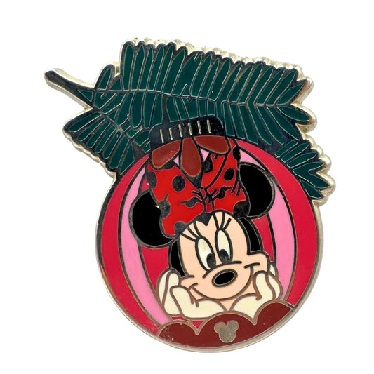 DLR Disney Minnie Mouse Christmas Ornament Hidden Mickey Trading Pin DC2S2