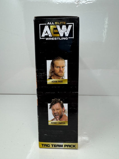 Jazwares AEW Unrivaled Tag Team Hangman Adam Page & Kenny Omega Action Figures