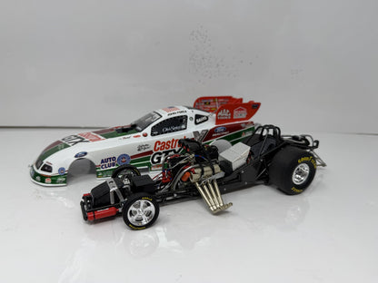 Action NHRA John Force Castrol Retro Ford Mustang Funny Car Liquid 1:24 Diecast