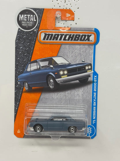 Matchbox 1971 Nissan Skyline 2000 GTX 1:64 Diecast
