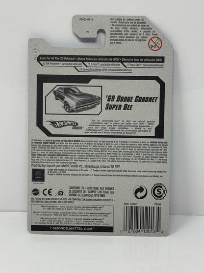 Hot Wheels Muscle Mania 1969 Dodge Coronet Super Bee 1:64 Diecast Blue