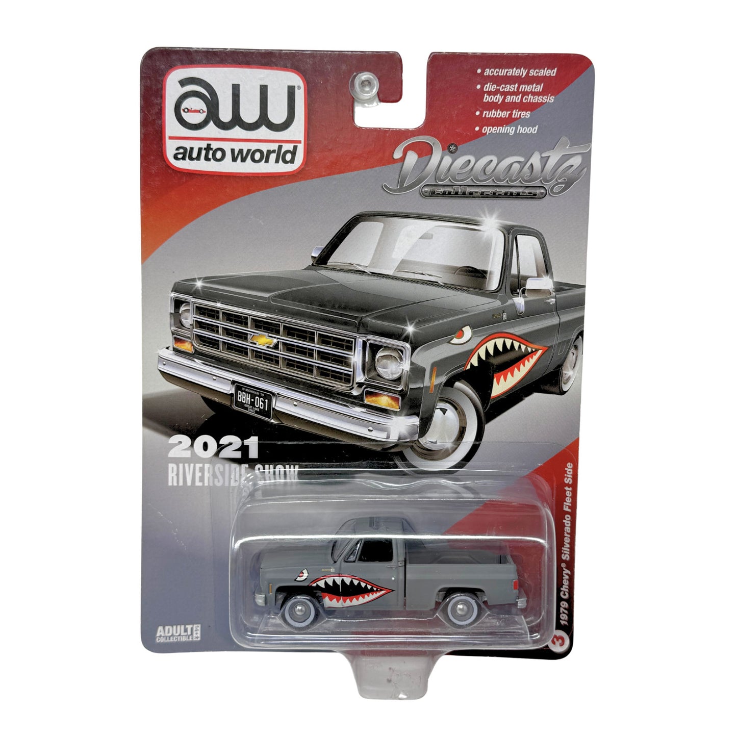 Auto World Riverside Show 1979 Chevy Silverado Fleet Side 1:64 Diecast