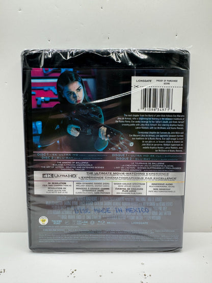 Ballerina (4K UHD Blu-ray) Elle Fanning John Wick Action Thriller New & Sealed!!