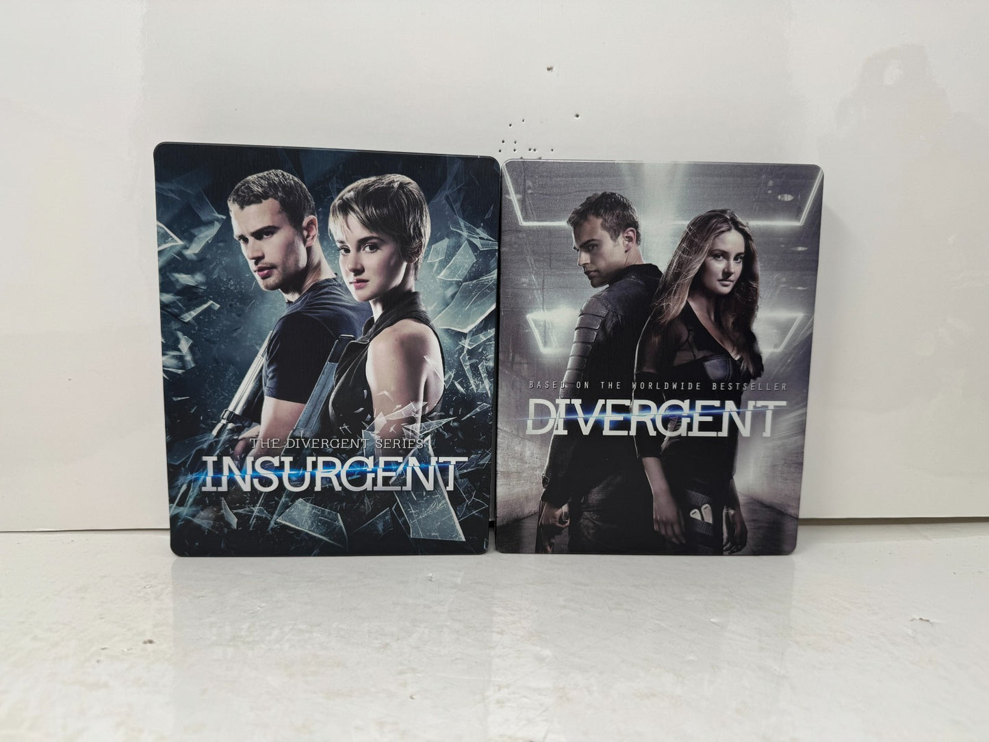 Insurgent & Divergent (Blu-ray) Steelbook Shailene Woodley Sci-Fi Good Shape!!!