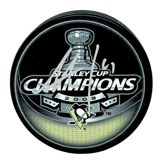Jordan Staal Pittsburgh Penguins Signed NHL Autograph Puck Silver Auto