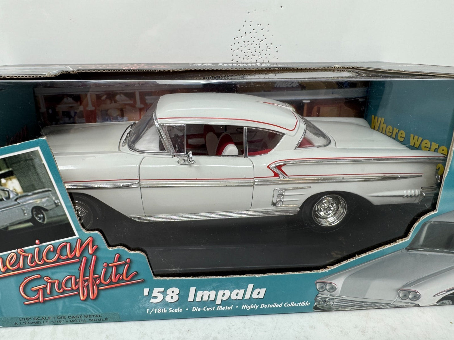 Ertl American Muscle 1958 Chevrolet Impala American Graffiti 1:18 Diecast